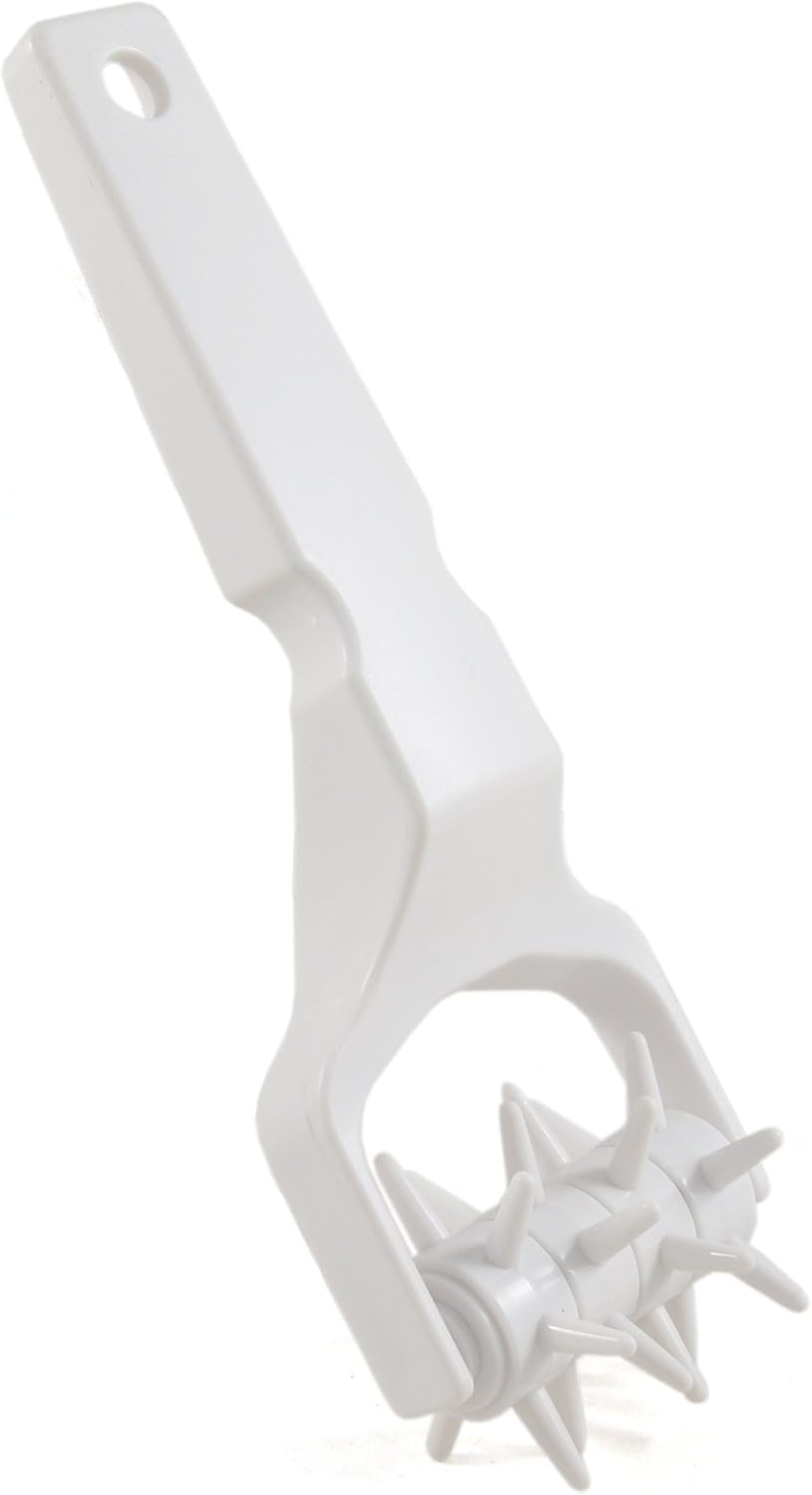 Fox Run Dough and Bowl Scraper, Curved, White