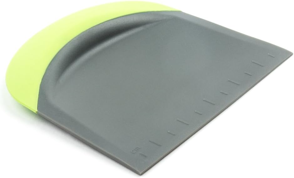 Fox Run Dough and Bowl Scraper, Curved, White