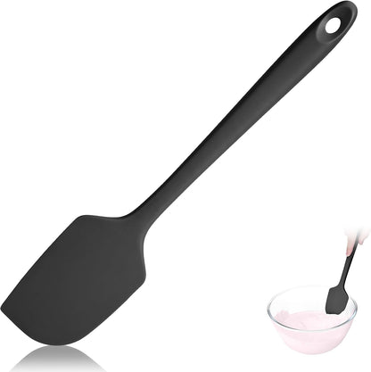 600ºF Heat Resistant Silicone Spatula Spoonula Set of 2, Aqua Sky