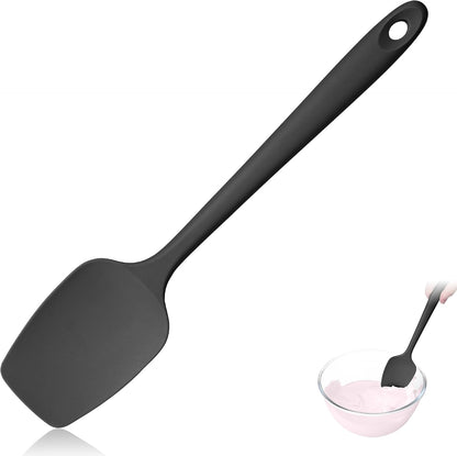 600ºF Heat Resistant Silicone Spatula Spoonula Set of 2, Aqua Sky