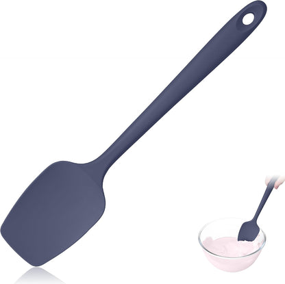 600ºF Heat Resistant Silicone Spatula Spoonula Set of 2, Aqua Sky