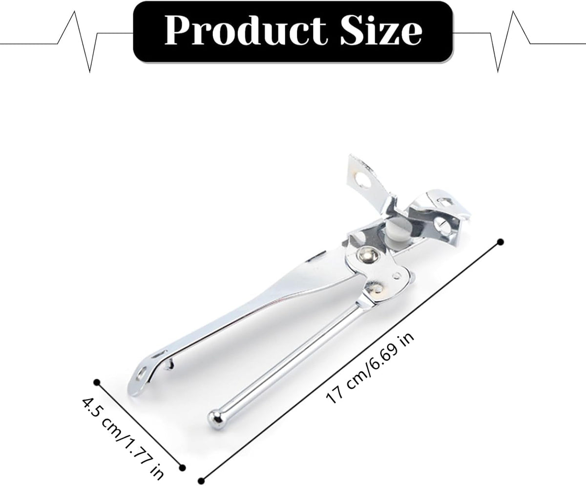 2 PCS Manual Can Opener Professional Swing Away Can Opener Heavy Duty Stainless Steel Can Openers Hand Held Tool with Bottle Opener for Camping, Kitchen Chef