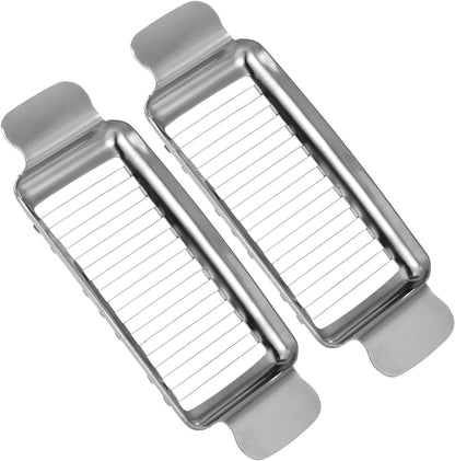 2Pcs Cheese Slicer & Butter Slicer Cutter for Block Cheese, Butter Squares | Stainless Steel Precision with Ergonomic Non-Slip Handle
