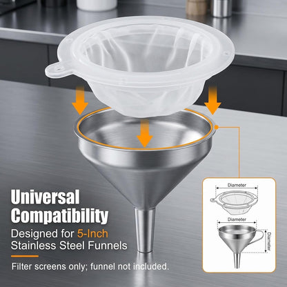 200 Mesh Strainer 75 Micron Filter for 5 Inch Funnel