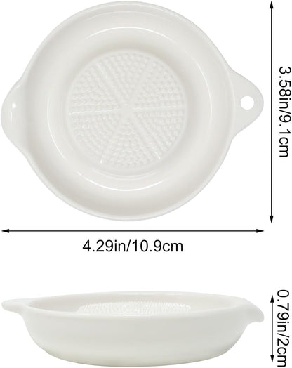 " 1 Pack Ceramic Grater for Mashed Potato Making, Garlic, Ginger, Onion, Lemon, Chocolate, Practical Kitchen Tool"