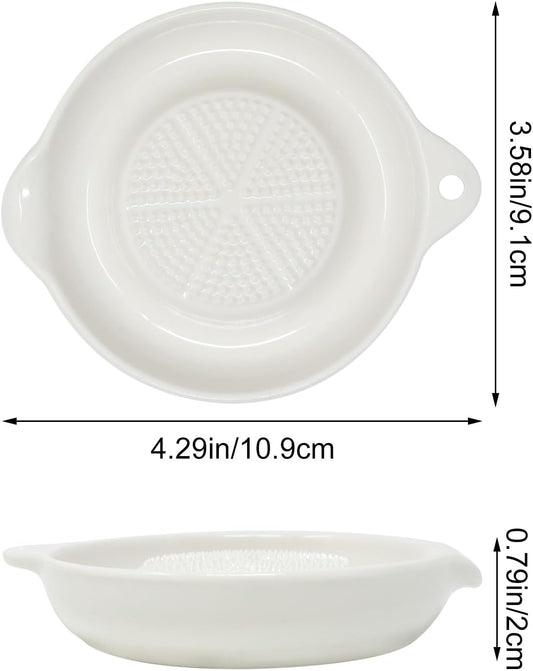 " 1 Pack Ceramic Grater for Mashed Potato Making, Garlic, Ginger, Onion, Lemon, Chocolate, Practical Kitchen Tool"