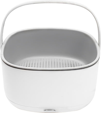 Ultrasonic Vegetable Cleaner, Fruit Washing Machine, Ion Purification 360 Degree Food Cleaning Bowl Washer Basket Purifier Device to Removes Dust from Fresh Produce Veggie Meats Home Kitchen Tableware