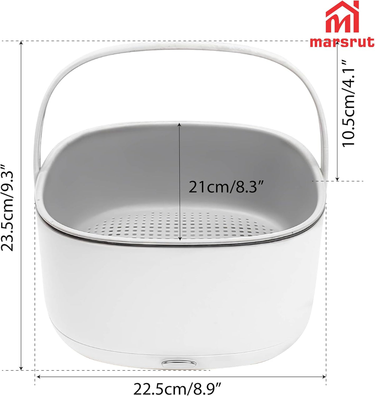 Ultrasonic Vegetable Cleaner, Fruit Washing Machine, Ion Purification 360 Degree Food Cleaning Bowl Washer Basket Purifier Device to Removes Dust from Fresh Produce Veggie Meats Home Kitchen Tableware