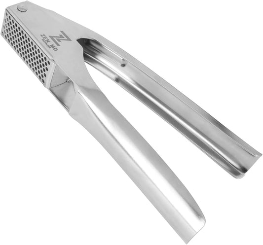 304 Stainless Steel Garlic Press, Heavy Duty Mincer & Crusher Tool, No Peeling Needed, Large Capacity Garlic Press and Masher, Easy Squeeze Presser, Rustproof Dishwasher Safe Kitchen Gadget