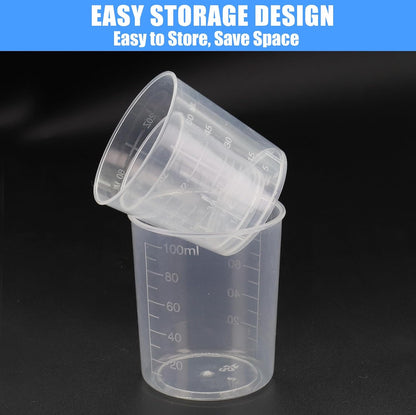 3 Pack Measuring Cup Set, Includes 1/2/3.4 OZ (30/40/100ml)