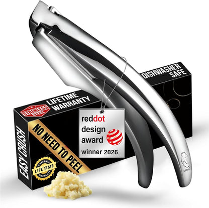 Garlic Press Lifetime Replacement, No Need to Peel, Fine Mince