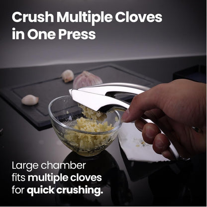 Garlic Press Lifetime Replacement, No Need to Peel, Fine Mince