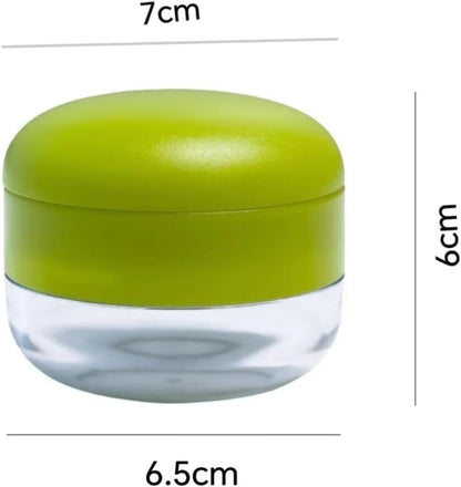Garlic Press Dicer Wheel, Plastic Garlic Masher, Simple Household Manual Kitchen Tool with Garlic Press Box (rotundity)