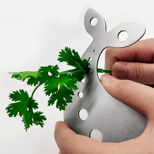 Stainless Steel Herb Stripper, 10-Hole Leaf Stripper Tool, 1 PC