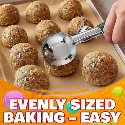 Stainless Steel Ice Cream Scoop with Trigger Release, 4 Oz #8 Disher