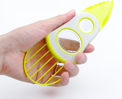 3-in-1 Avocado Tool-Cuts, Pits&Slices Fast, Non-Slip Grip, Dishwasher Safe