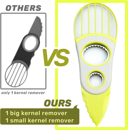 3-in-1 Avocado Tool-Cuts, Pits&Slices Fast, Non-Slip Grip, Dishwasher Safe