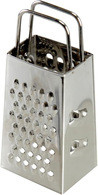 Mini Box Cheese Graters Set of 4, Stainless Steel Grater for Ginger, Garlic, Lemon, Potato, Chocolate, Vegetables (2.3 * 1.38inch)