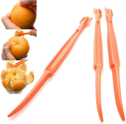 2 Orange Peeler Tool + Herbs Stripper Kale Collard Greens Leaf Stem Remover