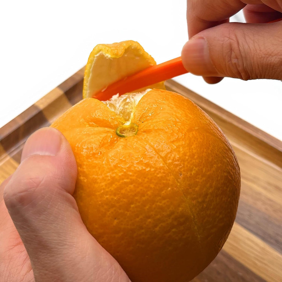 2 Orange Peeler Tool + Herbs Stripper Kale Collard Greens Leaf Stem Remover