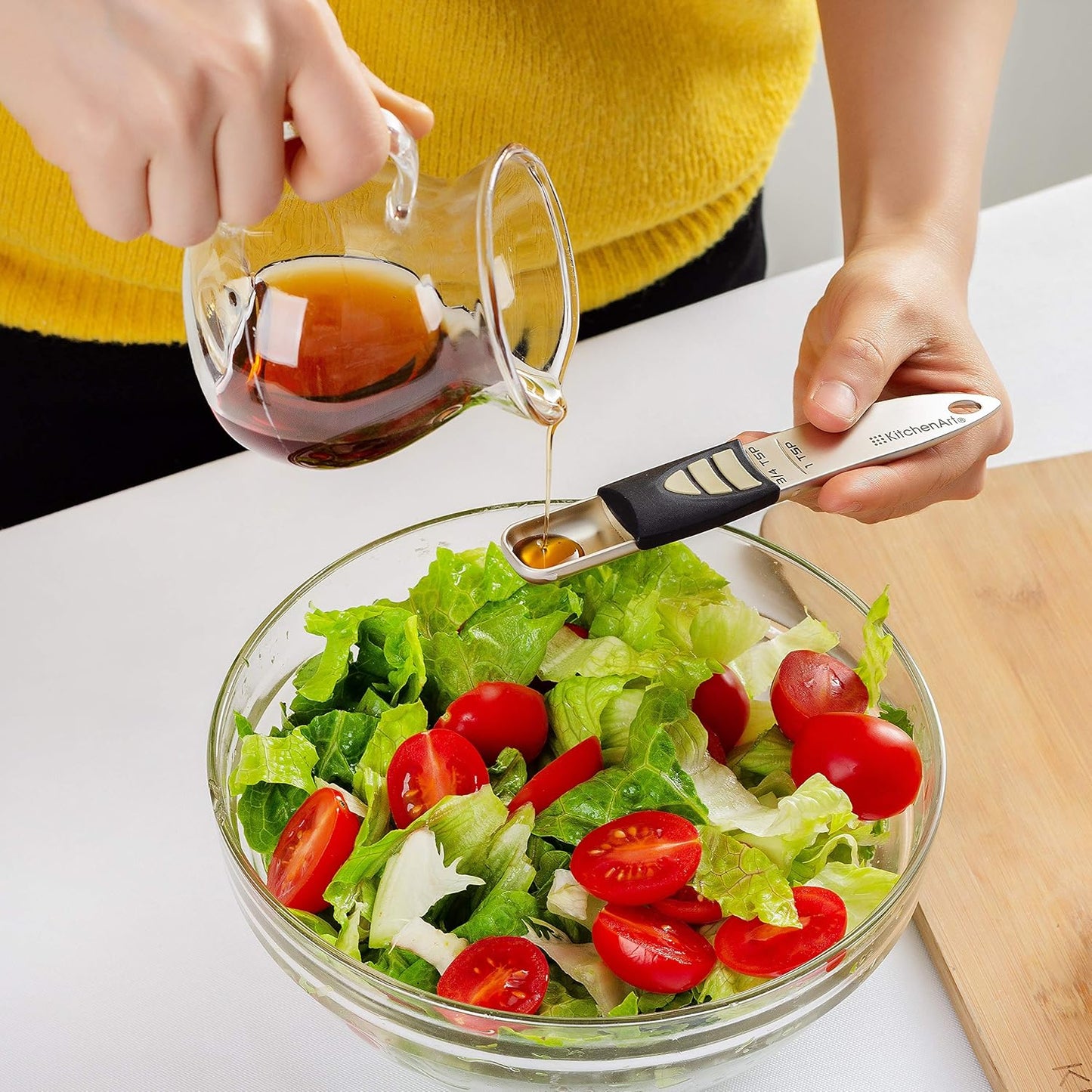 Pro Adjust-A-Teaspoon, Satin,Black