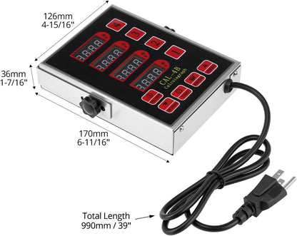 Kitchen Timer for Cooking, 4 Channel Stainless Steel Commercial Culinary Timer, Loud Alarm Cooking Reminder for Food Truck Fryer