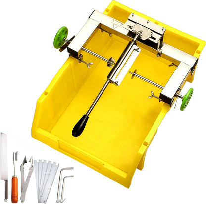 Commercial Pineapple Peeler Machine, Stainless Steel Pineapple Peeler Machine Kit with 5 Replacement Blades, No waste of pulp
