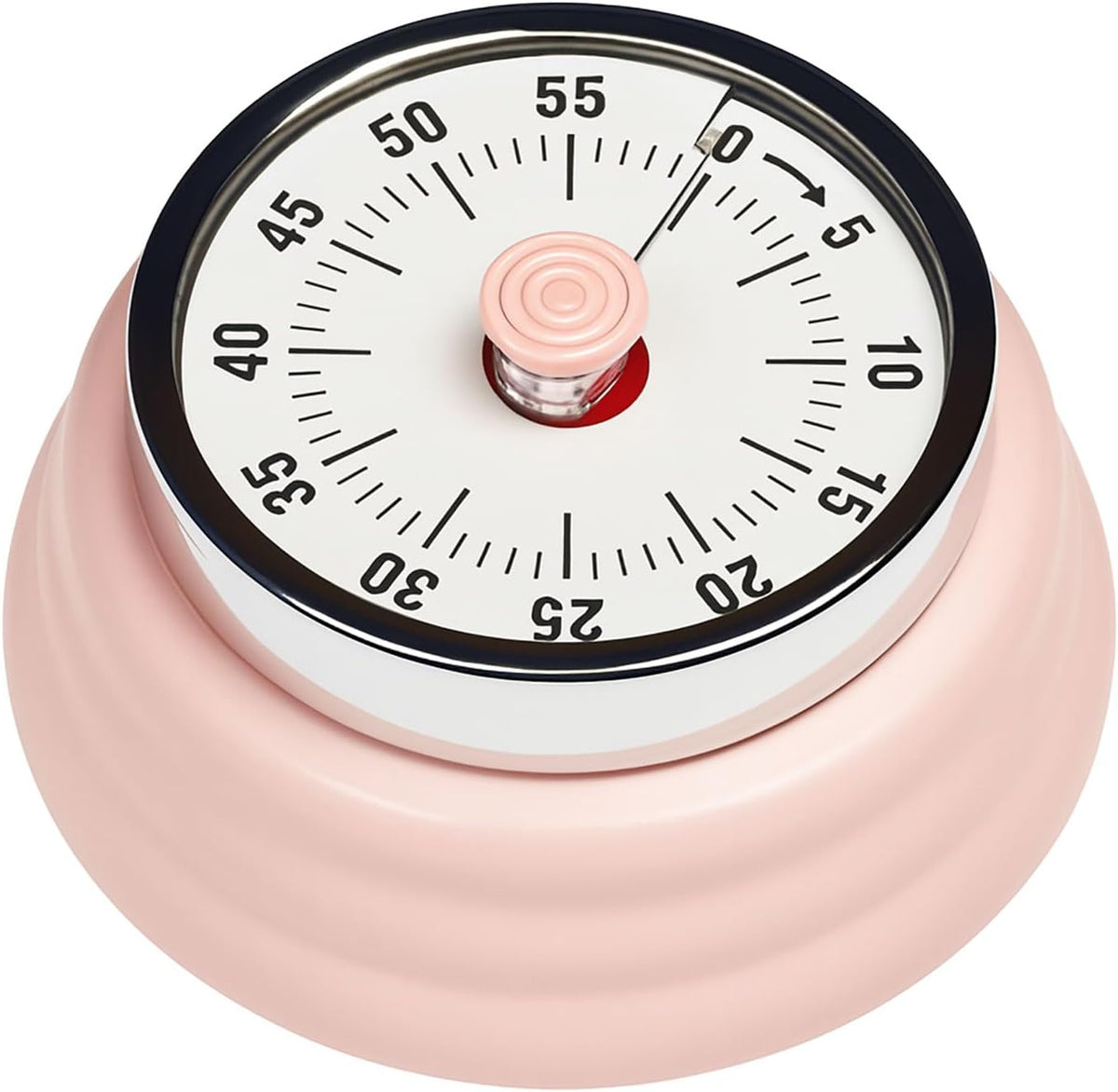 Elegant Stainless Steel Vintage Kitchen Timer with Magnetic Attachment - 60-Minute Countdown & Audible Alarm, Perfect for Cooking, Office Tasks, and Study Sessions (01-Green)