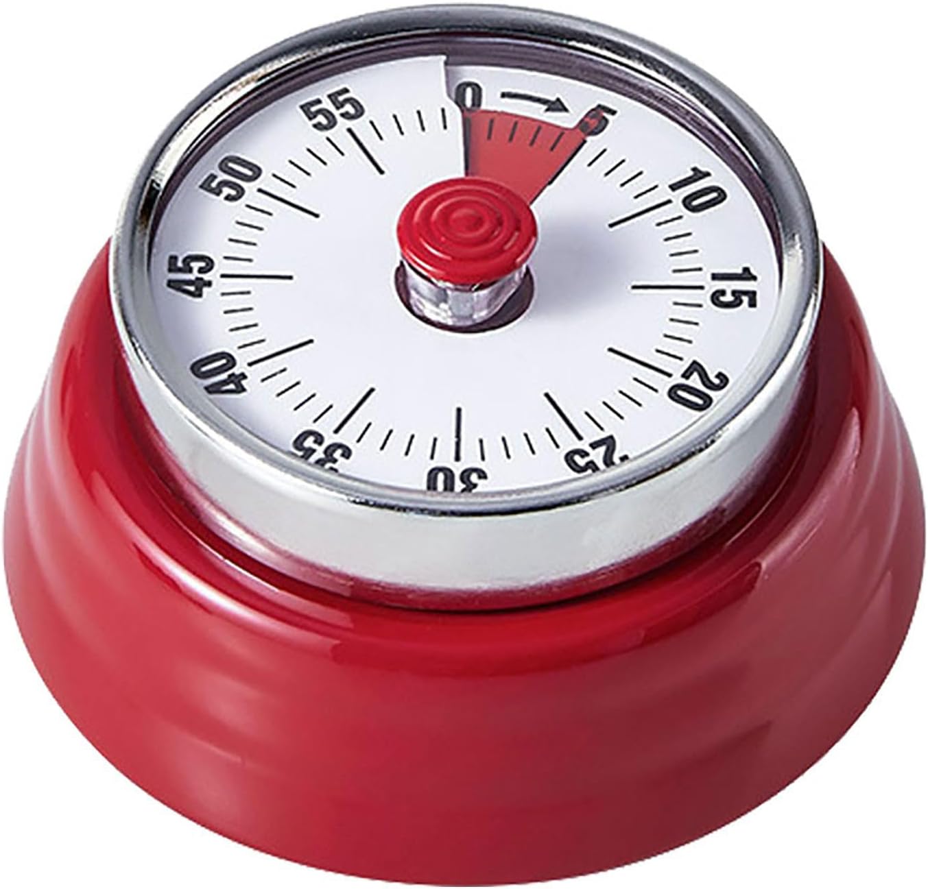 Elegant Stainless Steel Vintage Kitchen Timer with Magnetic Attachment - 60-Minute Countdown & Audible Alarm, Perfect for Cooking, Office Tasks, and Study Sessions (01-Green)