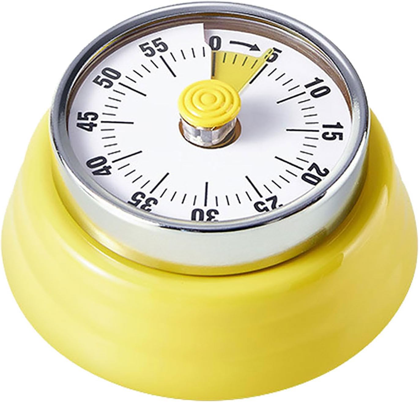 Elegant Stainless Steel Vintage Kitchen Timer with Magnetic Attachment - 60-Minute Countdown & Audible Alarm, Perfect for Cooking, Office Tasks, and Study Sessions (01-Green)