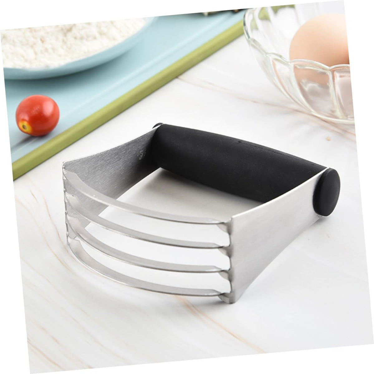 Stainless Steel Pastry Dough Scraper for Baking Flour Mixing
