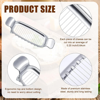 Stainless Steel Butter Slicer, Cheese Cutter with Ergonomic Handle