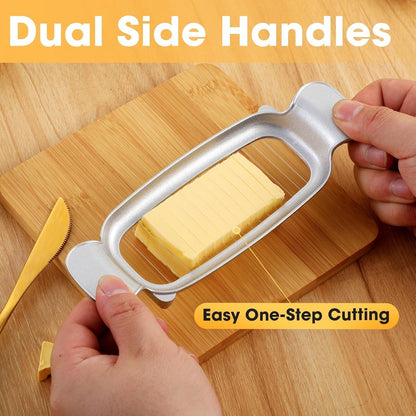 Stainless Steel Butter Slicer, Cheese Cutter with Ergonomic Handle