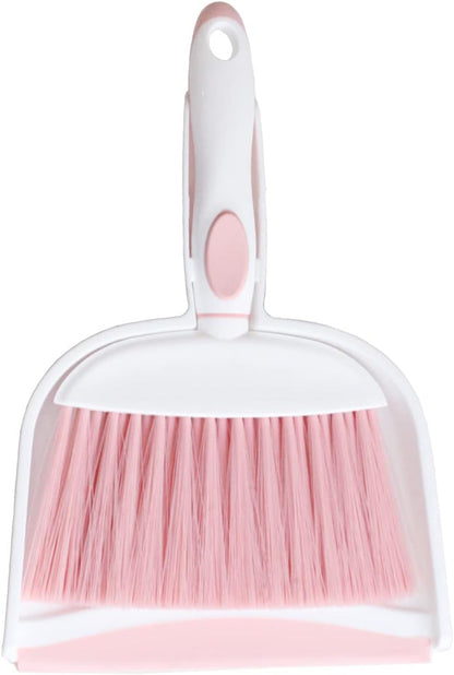 Mini Broom and Dustpan Set-Mini Whisk Set for Desk, Housekeeping, Office, Kitchen, Pet Nest, etc.,Daily Cleaning Necessity Plastic Mini Dustpan Set (Light Green)