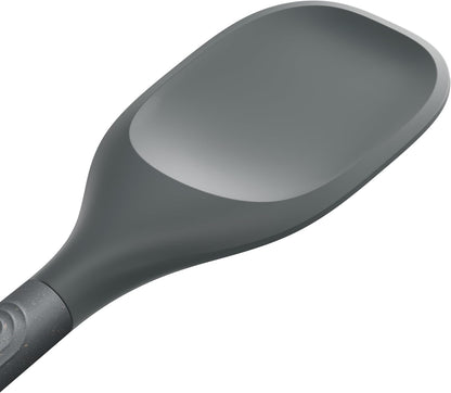 E980220 Spoontula Large, Sustainable Wheatstraw/Silicone, Cooking Spoon/Spatula, Heat Resistant Silicone Head, Beluga Grey, 12.2" X 2.4", Dishwasher Safe, 5 Year Guarantee