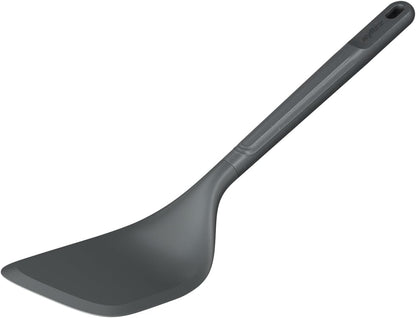 E980220 Spoontula Large, Sustainable Wheatstraw/Silicone, Cooking Spoon/Spatula, Heat Resistant Silicone Head, Beluga Grey, 12.2" X 2.4", Dishwasher Safe, 5 Year Guarantee