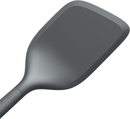 E980220 Spoontula Large, Sustainable Wheatstraw/Silicone, Cooking Spoon/Spatula, Heat Resistant Silicone Head, Beluga Grey, 12.2" X 2.4", Dishwasher Safe, 5 Year Guarantee
