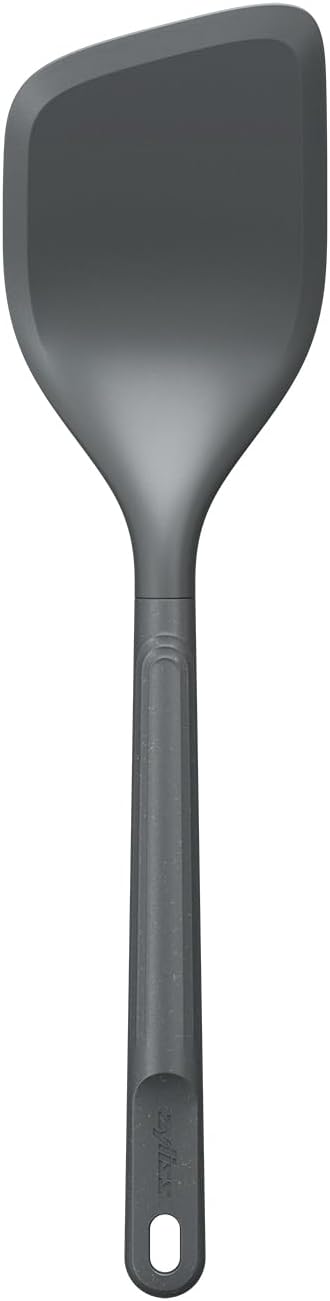 E980220 Spoontula Large, Sustainable Wheatstraw/Silicone, Cooking Spoon/Spatula, Heat Resistant Silicone Head, Beluga Grey, 12.2" X 2.4", Dishwasher Safe, 5 Year Guarantee