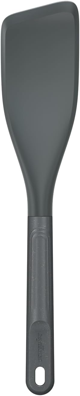 E980220 Spoontula Large, Sustainable Wheatstraw/Silicone, Cooking Spoon/Spatula, Heat Resistant Silicone Head, Beluga Grey, 12.2" X 2.4", Dishwasher Safe, 5 Year Guarantee