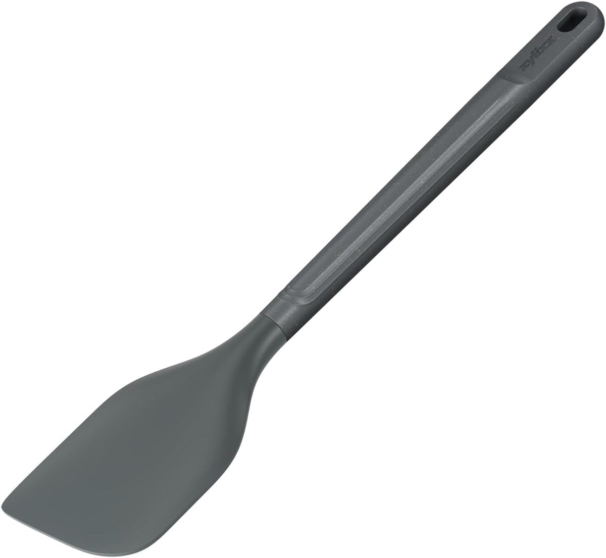 E980220 Spoontula Large, Sustainable Wheatstraw/Silicone, Cooking Spoon/Spatula, Heat Resistant Silicone Head, Beluga Grey, 12.2" X 2.4", Dishwasher Safe, 5 Year Guarantee