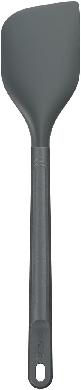 E980220 Spoontula Large, Sustainable Wheatstraw/Silicone, Cooking Spoon/Spatula, Heat Resistant Silicone Head, Beluga Grey, 12.2" X 2.4", Dishwasher Safe, 5 Year Guarantee