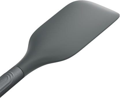 E980220 Spoontula Large, Sustainable Wheatstraw/Silicone, Cooking Spoon/Spatula, Heat Resistant Silicone Head, Beluga Grey, 12.2" X 2.4", Dishwasher Safe, 5 Year Guarantee