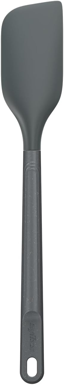 E980220 Spoontula Large, Sustainable Wheatstraw/Silicone, Cooking Spoon/Spatula, Heat Resistant Silicone Head, Beluga Grey, 12.2" X 2.4", Dishwasher Safe, 5 Year Guarantee