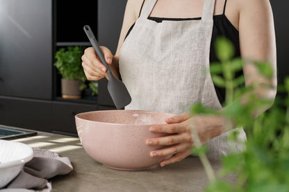 E980220 Spoontula Large, Sustainable Wheatstraw/Silicone, Cooking Spoon/Spatula, Heat Resistant Silicone Head, Beluga Grey, 12.2" X 2.4", Dishwasher Safe, 5 Year Guarantee