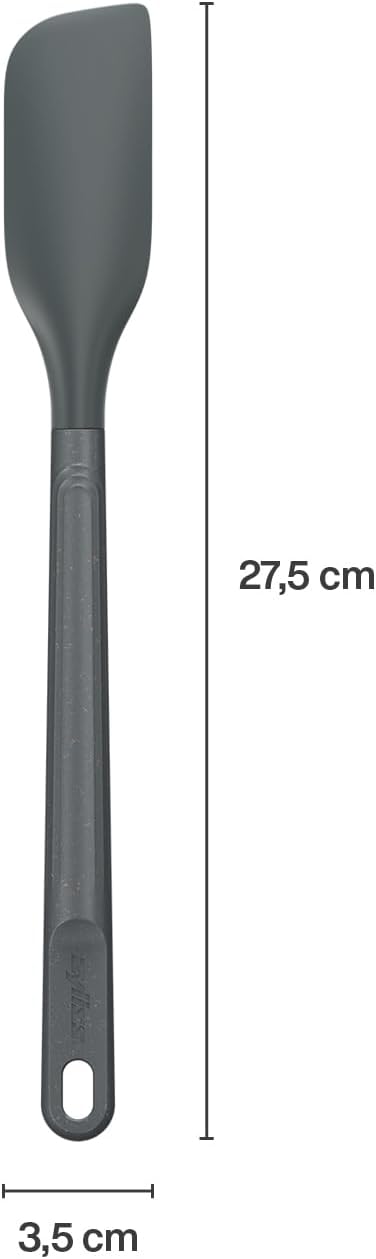 E980220 Spoontula Large, Sustainable Wheatstraw/Silicone, Cooking Spoon/Spatula, Heat Resistant Silicone Head, Beluga Grey, 12.2" X 2.4", Dishwasher Safe, 5 Year Guarantee