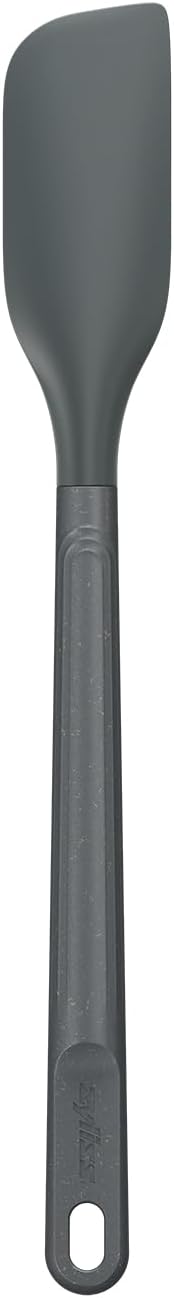 E980220 Spoontula Large, Sustainable Wheatstraw/Silicone, Cooking Spoon/Spatula, Heat Resistant Silicone Head, Beluga Grey, 12.2" X 2.4", Dishwasher Safe, 5 Year Guarantee