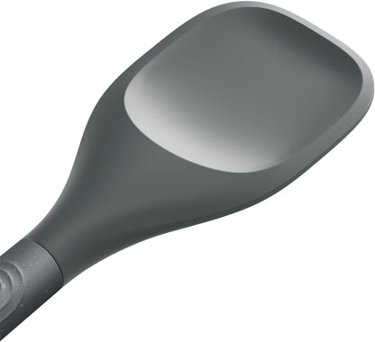 E980220 Spoontula Large, Sustainable Wheatstraw/Silicone, Cooking Spoon/Spatula, Heat Resistant Silicone Head, Beluga Grey, 12.2" X 2.4", Dishwasher Safe, 5 Year Guarantee