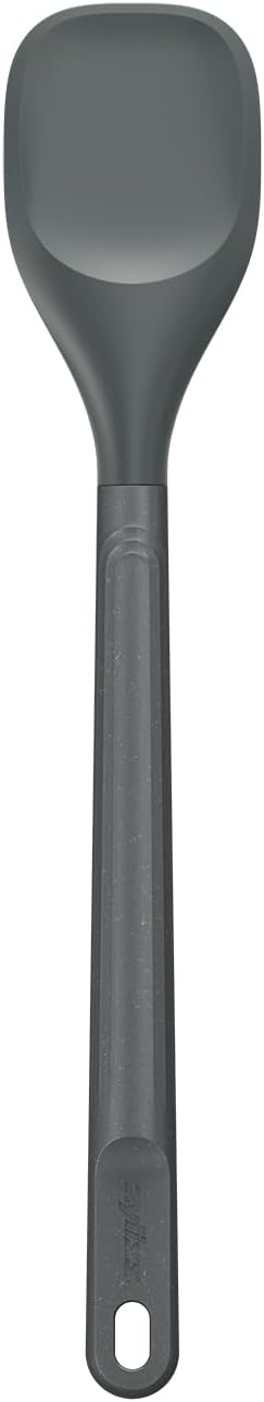 E980220 Spoontula Large, Sustainable Wheatstraw/Silicone, Cooking Spoon/Spatula, Heat Resistant Silicone Head, Beluga Grey, 12.2" X 2.4", Dishwasher Safe, 5 Year Guarantee