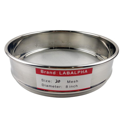 100 Mesh Lab Sieves, #100 Mesh Test Sieve, 8'' Diameter, 304 Stainless Steel Wire Cloth (0.15mm)