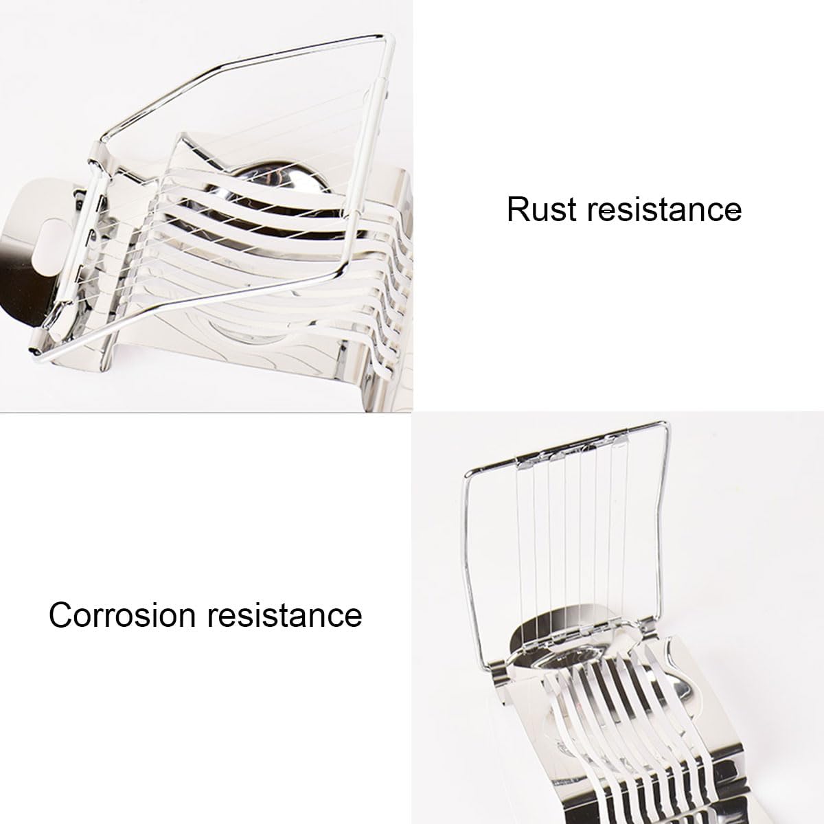 Egg Slicer for Hard Boiled Eggs, Stainless Steel Egg Cutter Tool